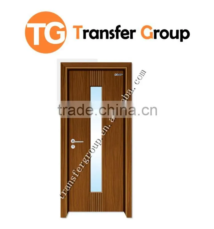 Yongkang factory wholesale interior wooden design glass door