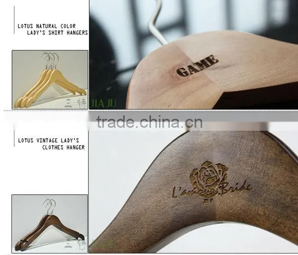 SUMTOO 8017 VIP Guangxi home product bulk wood hangers for gentlemen suit