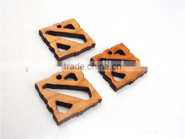Dota 2 Blizzard custom keychain key rings wood carving keychain