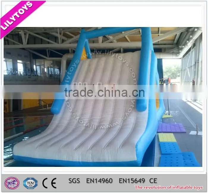 ECO-friendly inflatable water pool slide type toy, indoor pool equipment, inflatable unique water slide
