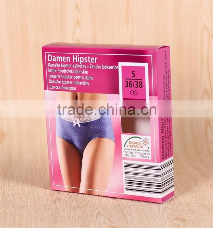 Colorful Printed Customized cardboard lingerie packaging box