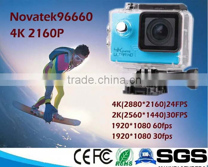 30m Waterproof Underwater Ultra HD 4K Wireless WiFi Camera Helmet Sports Action Camera