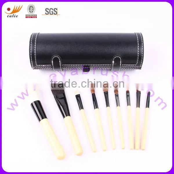 shenzhen factory best seller cosmetic brush set with mirror