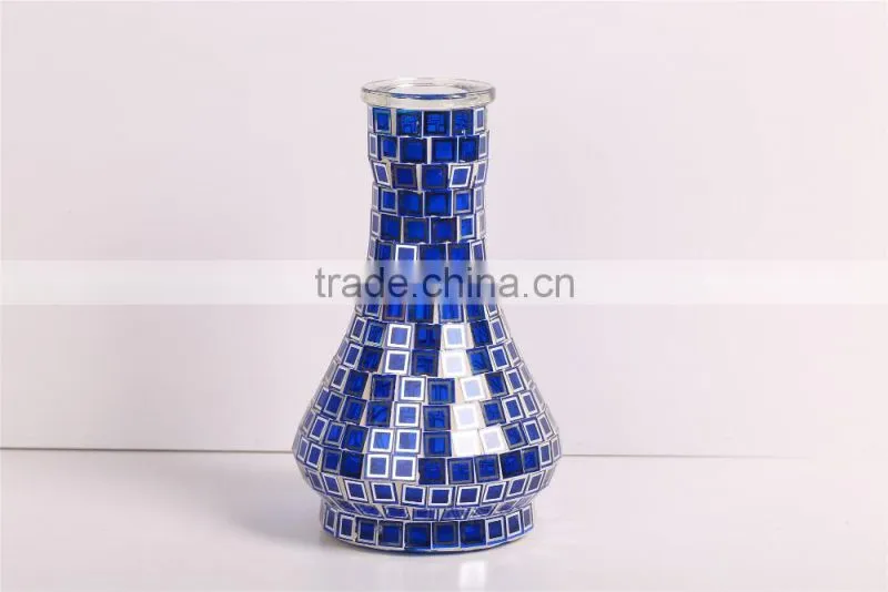 Arbia mosaic cover glass shisha base