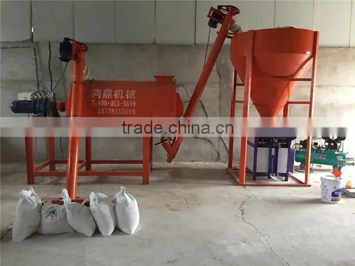 2-3t/h dry mortar production line ribbon dry mortar mixer