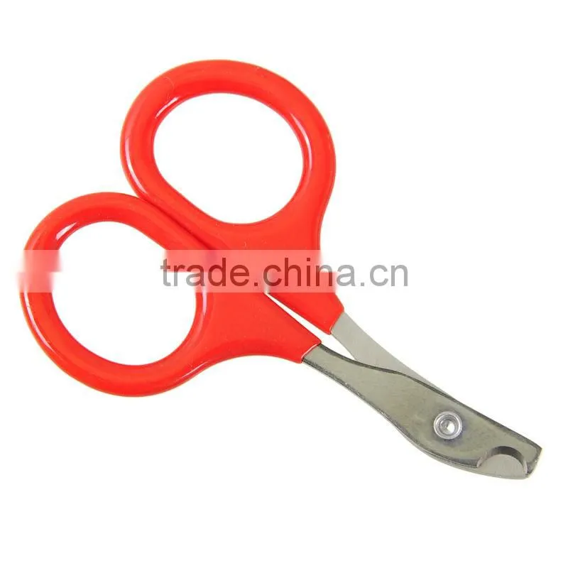 Dog Puppy Stainless Steel Nail Cutters Clippers Scissors Easy Soft Grip Hot Red