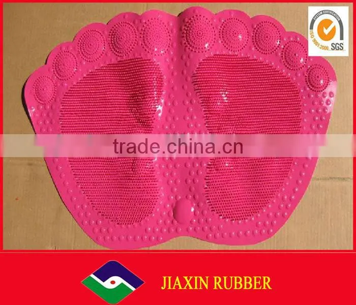 Morden colorful silicone red bath pvc/rubber mat JX-55079