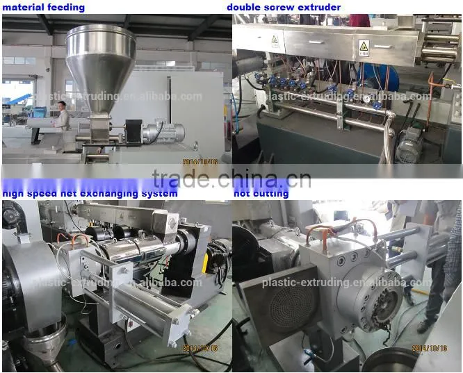 pvc material extrusion machine/soft and rigid pvc pelletizing production plant