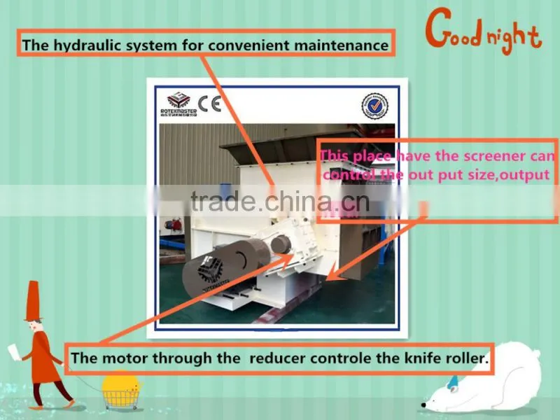 2015 Popular Composite Crusher /Wood Pallet Crushing Machine