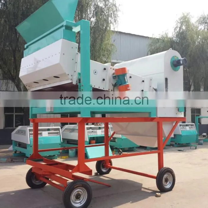 Movable complete sets of wheat cleaning machine