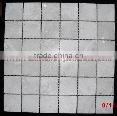 NEW ZIARAT WHITE (CARRARA WHITE) MARBLE MOSAIC TILES