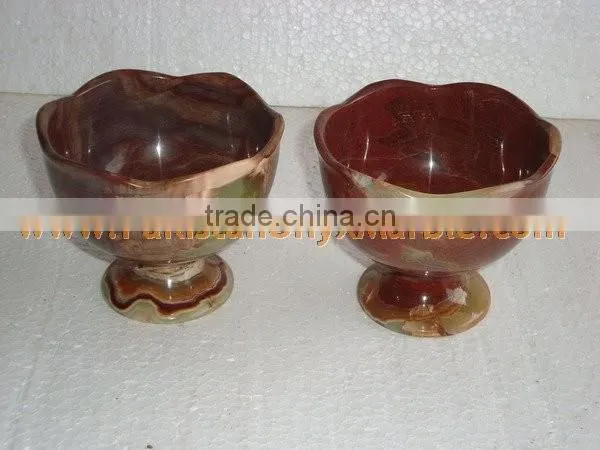 Excellent quality Wholesale STYLISH 2017 New Item ONYX ICE CREAM CUPS HANDICRAFTS