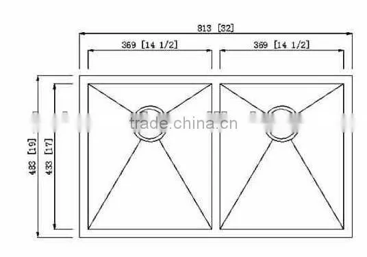 2013 New Handmade Stainless Steel Sink