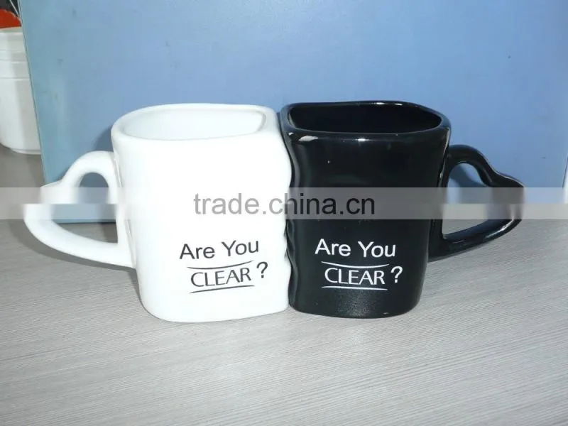heart shape ceramic mug with handle heart shape drinking mug