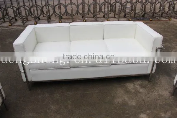 leather sofa living room furniture stainless steel furniture frame