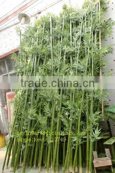 hotel lobby decoration bamboo plant stand bamboo poles cheap artificial artificial bamboo