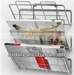 Metal 3-Tier Wall-Mount File Holder and Magazine Rack