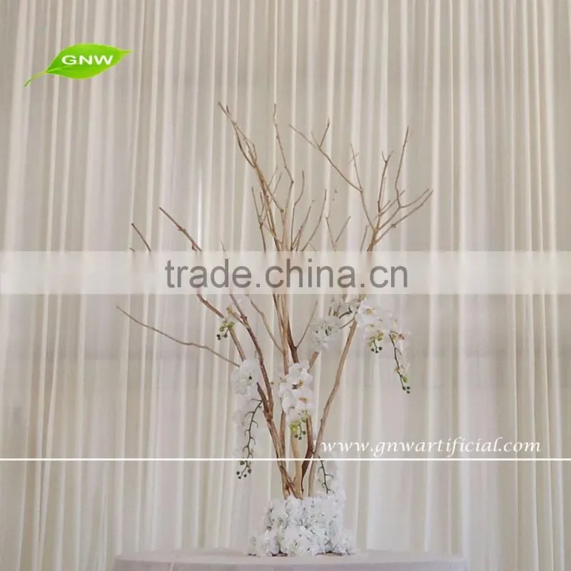 GNW WTR1606003 Hot Sale 2.7m High Nature wood artificial winter tree with Hydrangea for indoor wedding decoration
