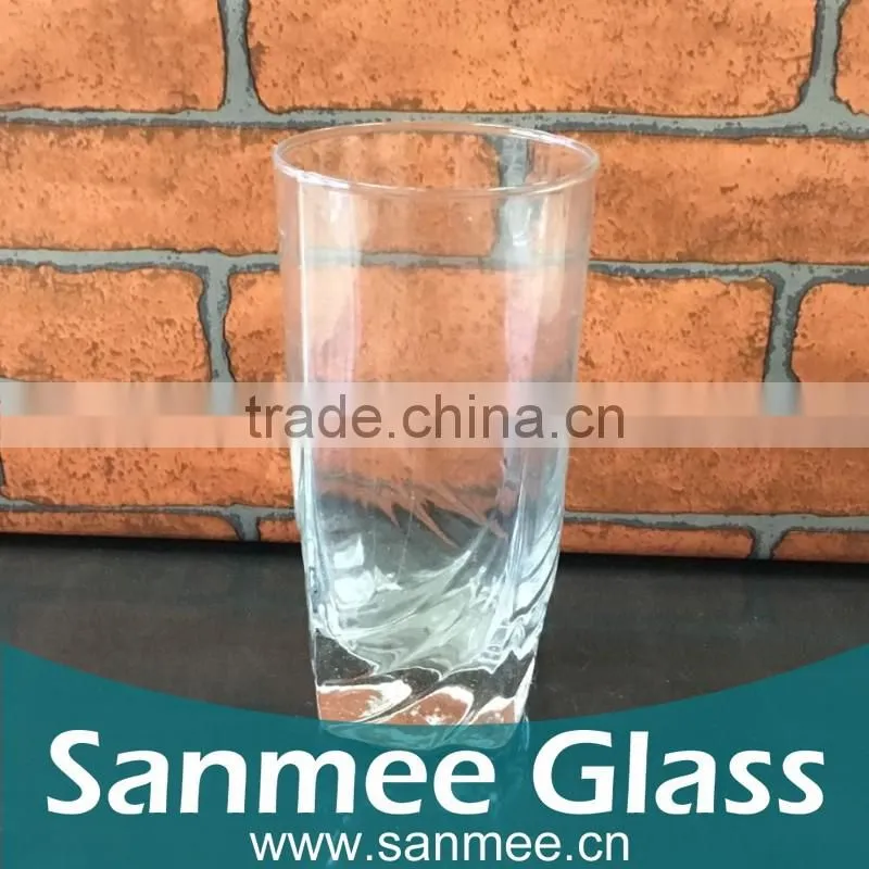 Embossed Square Wine Glass Cup for Wholesale