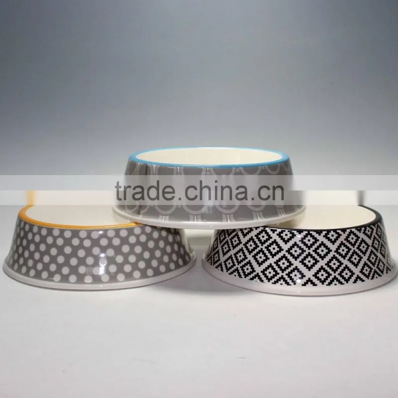 Ceramic pet bowl for dog