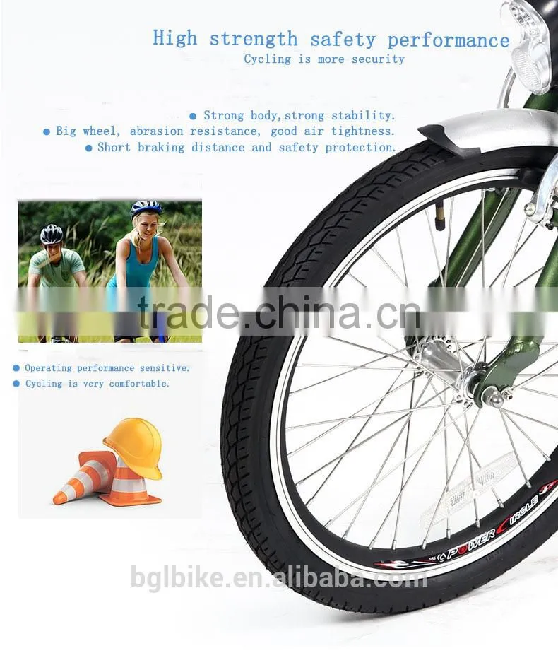 20 inch aluminum frame fast lithium battery powered electric folding bike