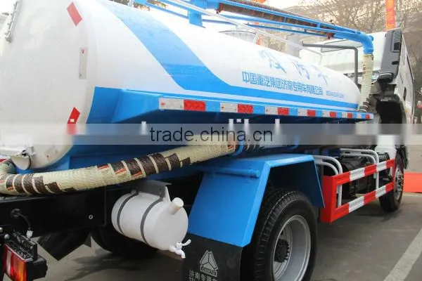2014 new sinotruck howo 4x2 vacuum pump for sewage trucks