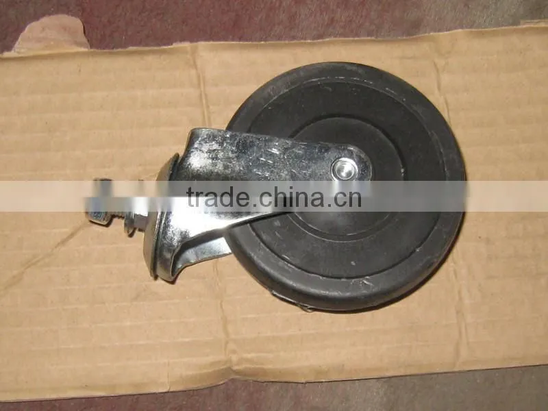 3" Heavy Duty Plastic Rubber Trolley Ball Cast Iron Castor