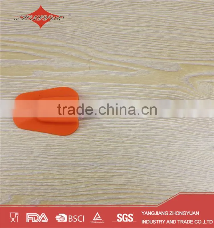 Eco-friendly big size head silicone spatula with translucent handle