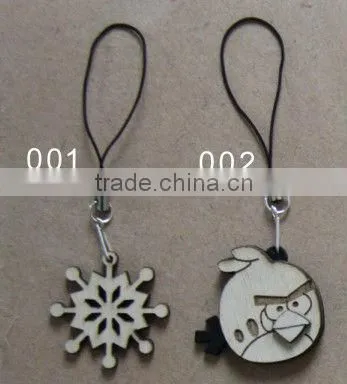 wooden carving promotional key chain