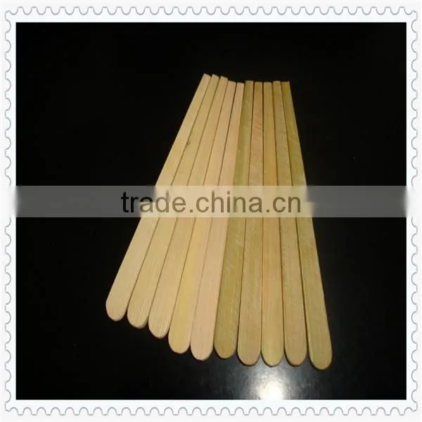 Birch wooden round/straight edge popsicle ice cream stick