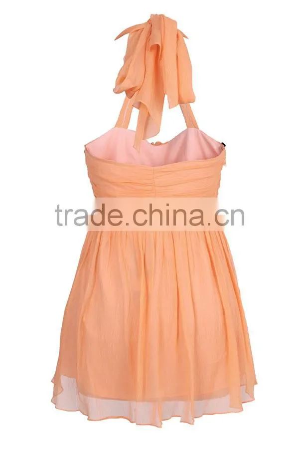 2015 new style fashion ladies' high quality loose fitting chiffon korean dresses new fashion party dress 2014