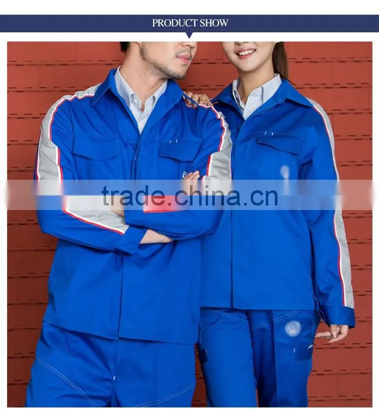 Custom High Quality Unisex Long Sleeve Royal Blue Workwear