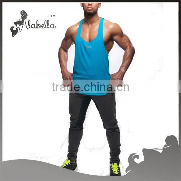 Colourful gym blank gym mens stringer singlet wholesale