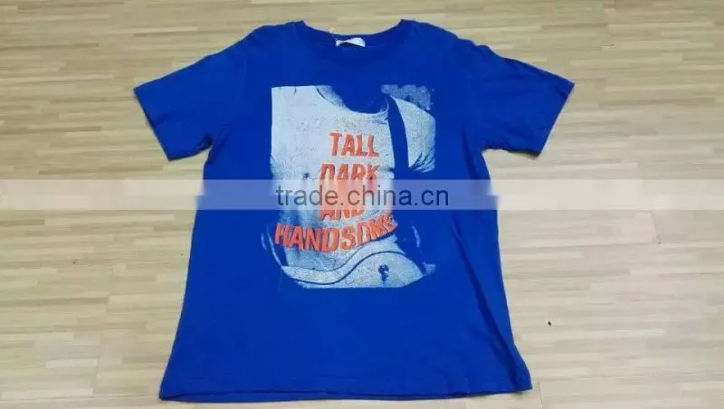 Garments stocklot cheap price comfortable boy's short sleeve t-shirts stock clearance sale