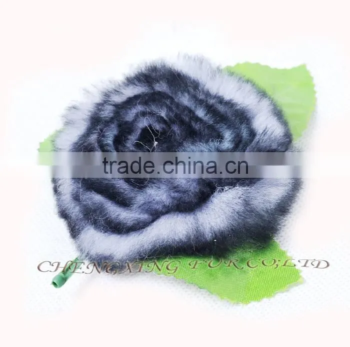 CX-A-33A Wholesale Genuine Rex Rabbit Fur Fashion Brooch