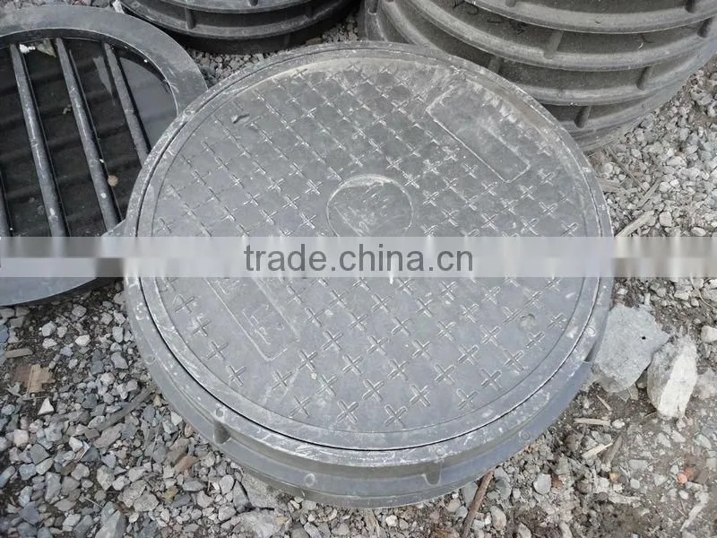 square fiber manhole cover with frame