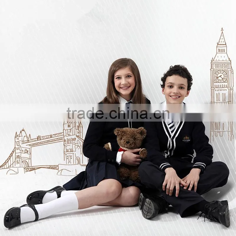 Design high quality international bulk primary school uniforms
