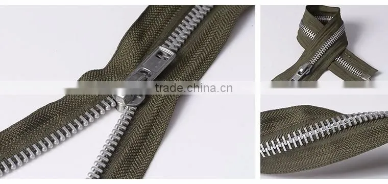 #8 o/e aluminum Metal Zipper or Zips