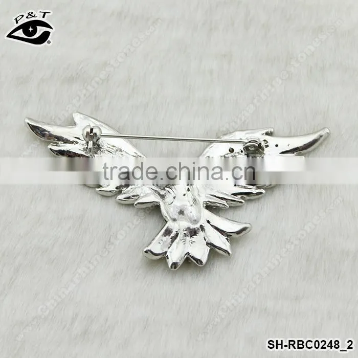 Eagle Shape Pins Crystal rhinestone brooch pin for dresses invitations