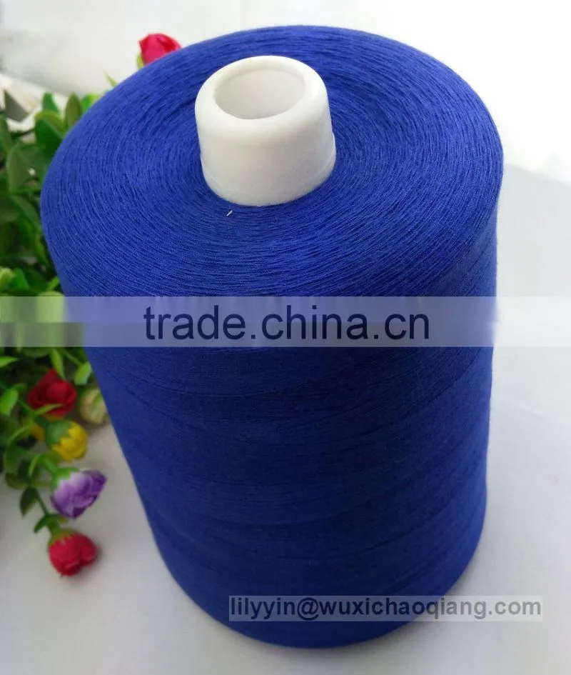 cotton spun polyester sewing thread,spun polyester sewing thread for book binding,dmc thread