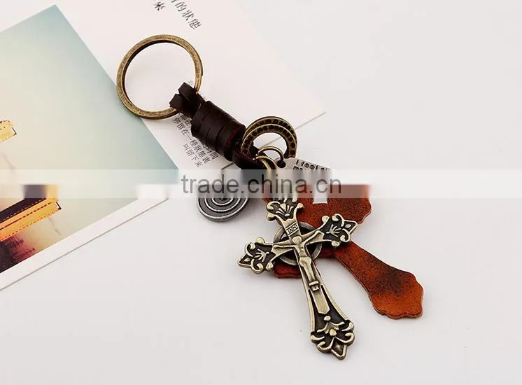Pop Cross Custom Leather Key Holder/Punk Keyring & Key Ring Dubaa 2016
