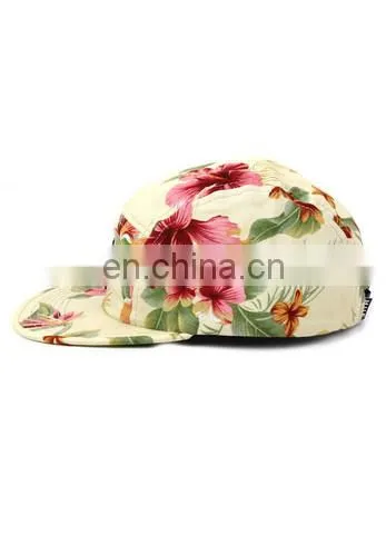 Flat embroidery 5 panel snapback old fashion hat for men
