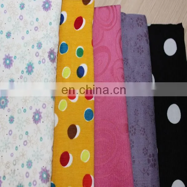 woven corduroy fabric printing