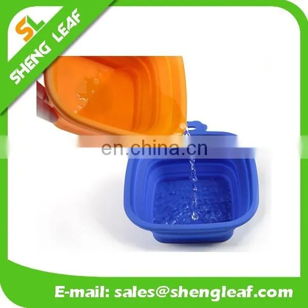 Silicone foldable pet bowls