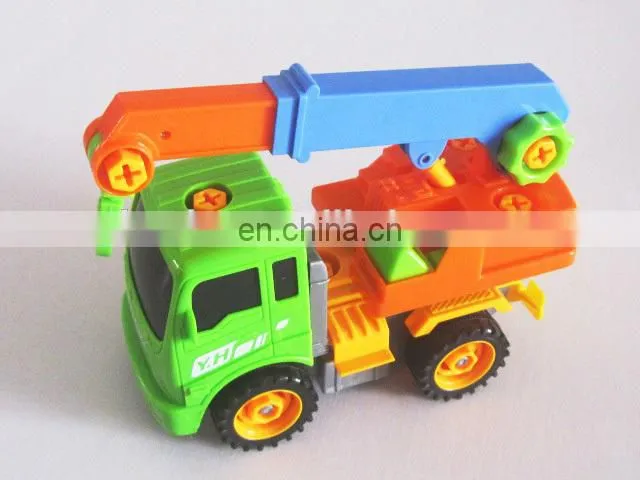 Most Popular Design DIY Removable Truck inertial crane truckToy