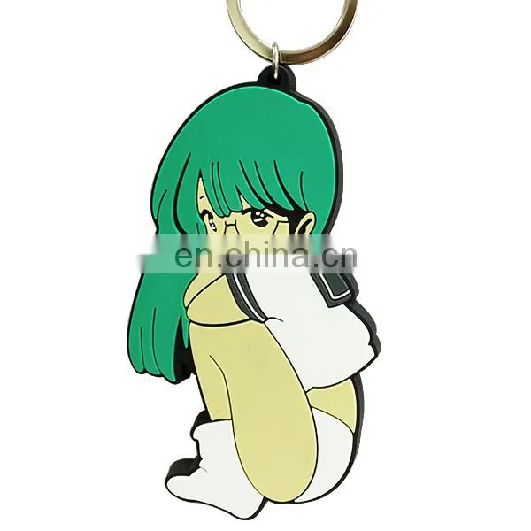 2D design soft PVC keyring