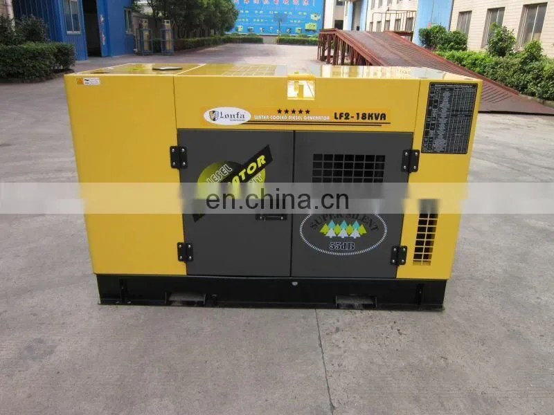 Super Silent Rated 10kW 12kVA double cylinders Diesel Generator