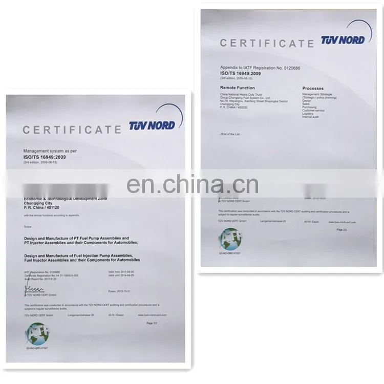 Genuine SAIC-IVECO HONGYAN 5801479314 Common Rail Injector 0445120361