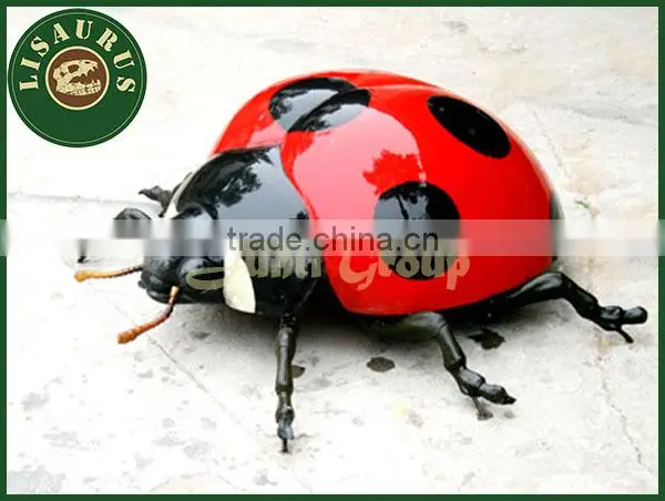 Lisaurus-KLSimulation fiberglass Star ladybug for amusement park