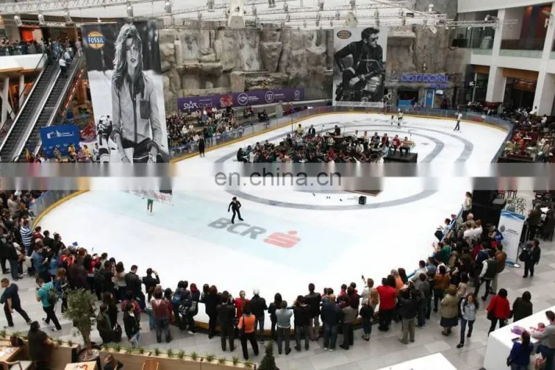 Excellent Self-lubricating UHMWPE synthetic ice rink,ice skating rink,hockey shooting ice rink with hdpe board
